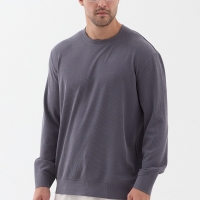 Orendahill Men's Ribbed Crew Neck Sweatshirt