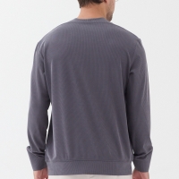 Orendahill Men's Ribbed Crew Neck Sweatshirt