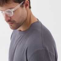 Orendahill Men's Ribbed Crew Neck Sweatshirt